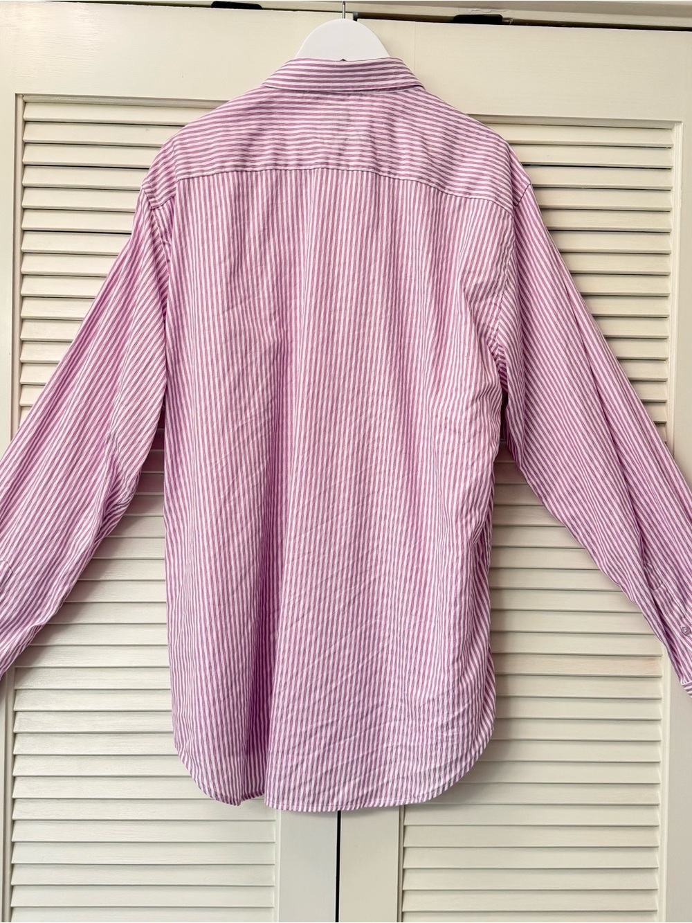 Men’s - Robert Graham Pink & White Striped Dress Shirt - Picture 3 of 6